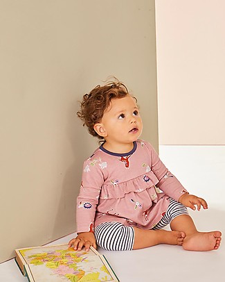 Lilly+Sid Abito e Leggings - Cervi/Righe - 100% Cotone bio Vestiti