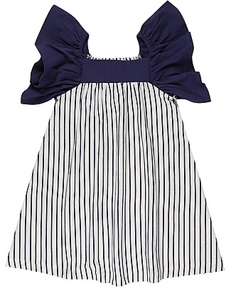 Lilly+Sid Abito Sunny - Righe Navy - 100% Cotone bio Vestiti