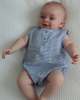 Lilly+Sid Body Bubble - Righe - 100% Cotone bio Tutine Corte
