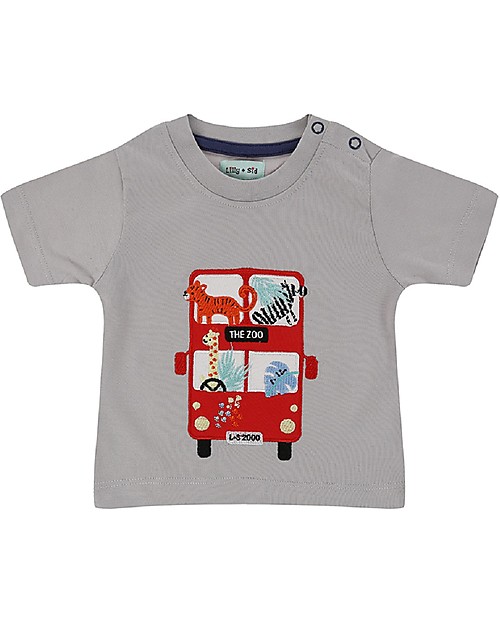 Lilly+Sid Completo T-shirt e Leggings Safari e Bus - 100% cotone bio Pantaloni Corti