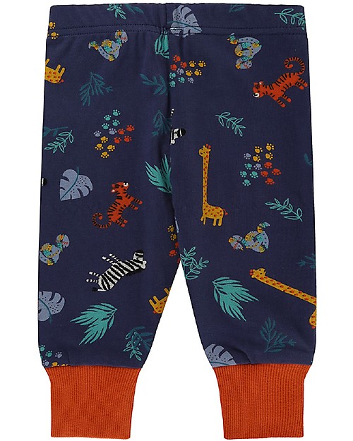 Lilly+Sid Completo T-shirt e Leggings Safari e Bus - 100% cotone bio Pantaloni Corti