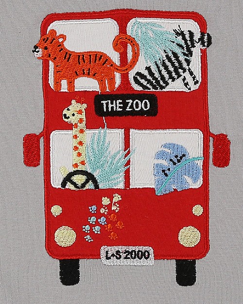 Lilly+Sid Completo T-shirt e Leggings Safari e Bus - 100% cotone bio Pantaloni Corti