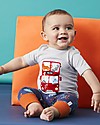 Lilly+Sid Completo T-shirt e Leggings Safari e Bus - 100% cotone bio Pantaloni Corti