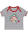 Lilly+Sid Completo T-shirt e Pantaloncini - Ciliegie/Righe - 100% Cotone Bio Completi e Set