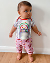 Lilly+Sid Completo T-shirt e Pantaloncini - Ciliegie/Righe - 100% Cotone Bio Completi e Set