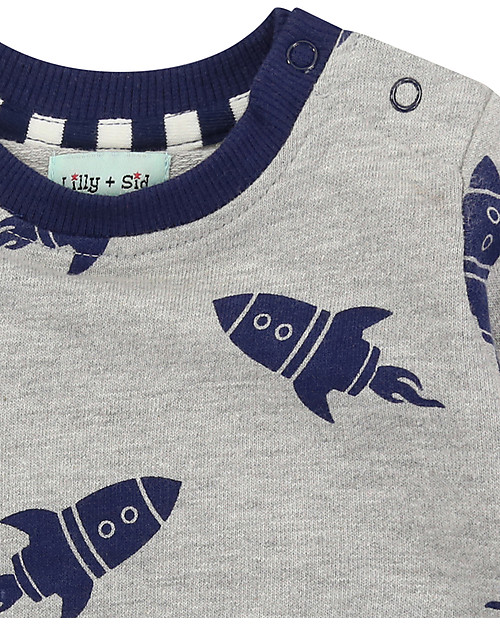 Lilly+Sid Felpa Baby, Razzi - 100% Cotone bio Felpe