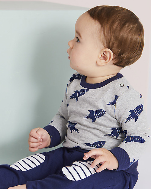 Lilly+Sid Felpa Baby, Razzi - 100% Cotone bio Felpe