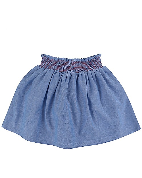 Lilly+Sid Gonna Corta Bimba con Applique - Fenicotteri - 100% cotone bio Gonne_