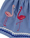Lilly+Sid Gonna Corta Bimba con Applique - Fenicotteri - 100% cotone bio Gonne_