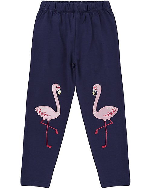Lilly+Sid Leggings 3/4 Bimba - Fenicotteri - 100% cotone bio Leggings