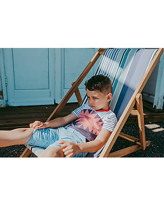 Lilly+Sid Maglia Maniche Corte - Squalo - 100% Cotone Biologico GOTS T-shirt