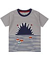 Lilly+Sid Maglia Maniche Corte Squalo Shy Shark - 100% cotone bio T-shirt