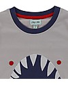Lilly+Sid Maglia Maniche Corte Squalo Shy Shark - 100% cotone bio T-shirt