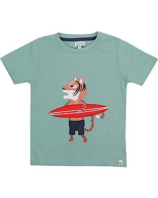 Lilly+Sid Maglia Maniche Corte - Surfing - 100% Cotone Biologico GOTS T-shirt
