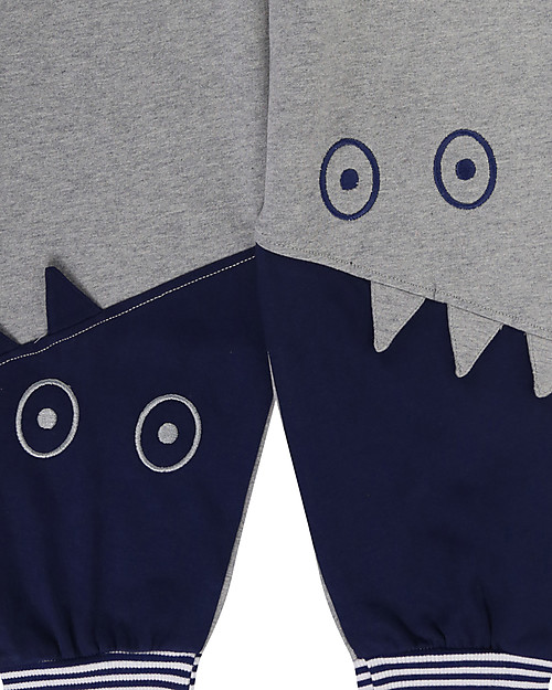 Lilly+Sid Pantaloni Lunghi, Mostri - 100% Cotone bio Pantaloni Lunghi