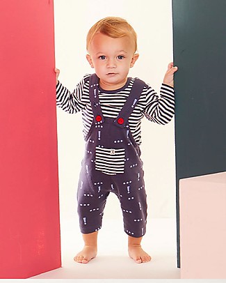Lilly+Sid Salopette Baby - Make your Mark - 100% cotone bio Salopette