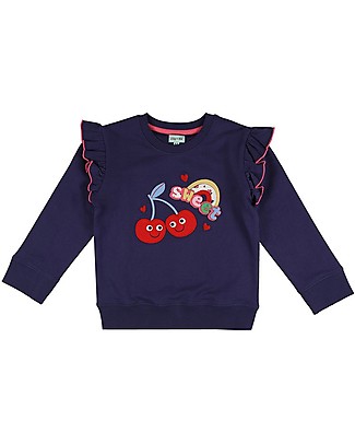 Lilly+Sid T-shirt con Balze - Sweet - 100% Cotone Bio Maglie Manica Lunga