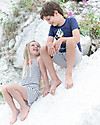 Lilly+Sid Tutina Corta a Righe - Navy - 100% Cotone bio Completi e Set