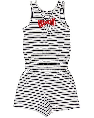 Lilly+Sid Tutina Corta a Righe - Navy - 100% Cotone bio Completi
