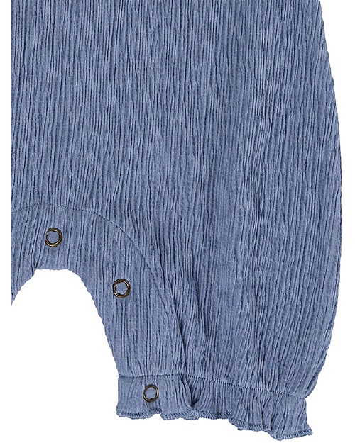 Lilly+Sid Tutina Effetto Crespato con Volant Pretty Kitty - Gattino - 100% cotone bio Tutine Corte