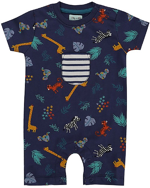 Lilly+Sid Tutina Maniche Corte Safari - 100% cotone bio Tutine Corte