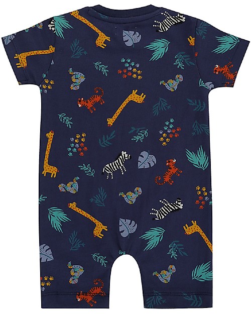 Lilly+Sid Tutina Maniche Corte Safari - 100% cotone bio Tutine Corte