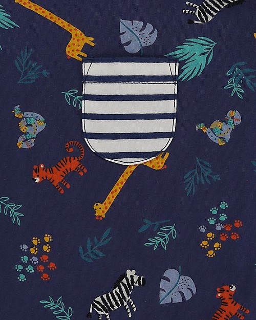 Lilly+Sid Tutina Maniche Corte Safari - 100% cotone bio Tutine Corte