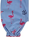 Lilly+Sid Tutina Salopette con Volant - Fenicotteri - 100% cotone bio Tutine Corte