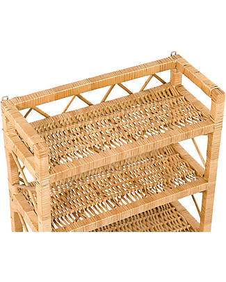 LiLu Libreria da Parete - Natural - 43 cm - 100% Vimini Librerie Montessoriane