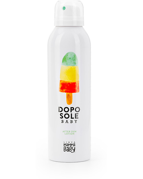 Linea Mamma Baby Giovannino, Dopo Sole Baby Spray, 150 ml - Lenitivo, rinfrescante, ecologico! Solari