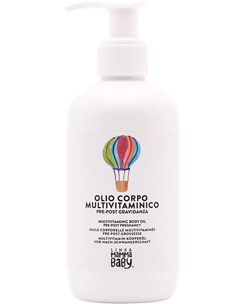 Linea Mamma Baby Olio Corpo Multivitaminico - Pasqualina - Pre-Post Gravidanza - 250ml  Creme e Olii