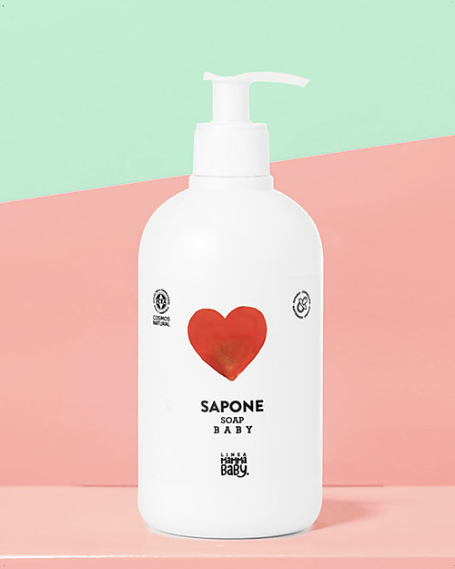 Linea Mamma Baby Sapone Baby Margherita - Mani e Viso - 500ml - Estratti di Calendola ed Olivo Shampoo e Prodotti per il Bagnetto