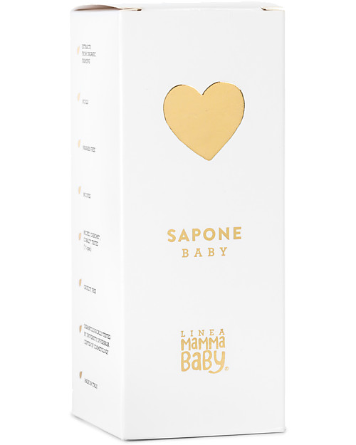 Linea Mamma Baby Sapone Baby “Cuore” Limited Edition - Mani e Corpo - 500ml (estratto di cardamomo e olio di oliva) Shampoo e Prodotti per il Bagnetto