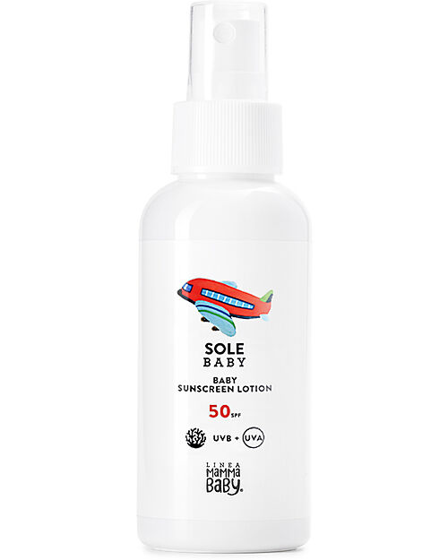 Linea Mamma Baby Spray Solare Baby - Pietrino - Spf 50+ Eco Reef - 100ml  Solari