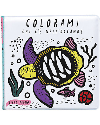 L'ippocampo Ragazzi Colorami, Chi c'è nell'Oceano? - Libro Bagno, Si Colora con l'Acqua! Colorare