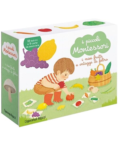 L'ippocampo Ragazzi I Piccoli Montessori - I Miei Frutti e Ortaggi di Feltro - Delphine Roubieu & Mizuho Fujisawa Libri