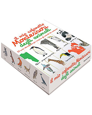 L'ippocampo Ragazzi Il Mio Cofanetto Montessori degli Animali - 57 carte + libretto attività Giochi da Tavolo