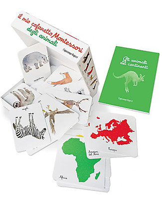 L'ippocampo Ragazzi Il Mio Cofanetto Montessori degli Animali - 57 carte + libretto attività Giochi da Tavolo