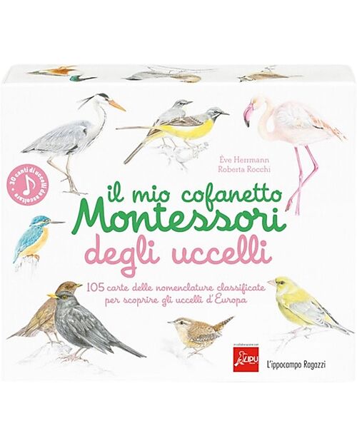 L'ippocampo Ragazzi Il Mio Cofanetto Montessori degli Uccelli - Libretto + Schede + Taccuino osservazione + App canti Giochi Montessoriani