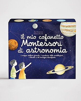 L'ippocampo Ragazzi Il Mio Cofanetto Montessori di Astronomia - 60 Immagini Giochi Montessoriani