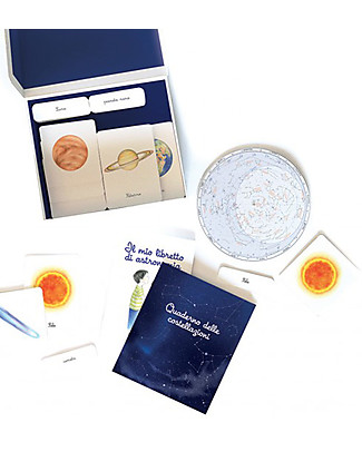 L'ippocampo Ragazzi Il Mio Cofanetto Montessori di Astronomia - 60 Immagini Giochi STEM