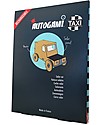 Litogami Autogami, Macchina in Cartone con Pannello Solare! Ecologica, si assembla in 2 minuti! Kit Fai Da Te