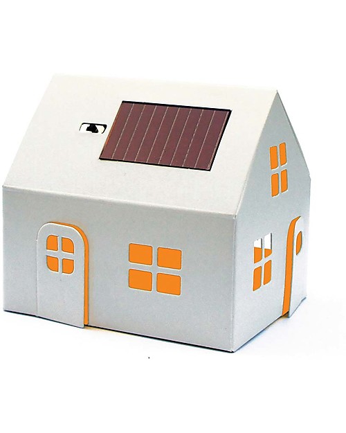 Litogami Casagami, Luce Notturna con Pannello Solare,  - Ecologica, si assembla in 2 minuti! Kit Fai Da Te