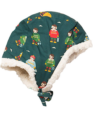 Little Green Radicals Berretto Imbottito con Copriorecchie - Amici dal Nord - Foderato con Cotone bio! Cappelli Invernali