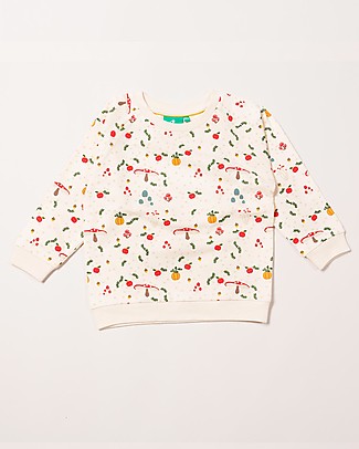 Little Green Radicals Felpa Maniche Lunghe Stile Raglan - Funghi - 100% cotone bio Felpe