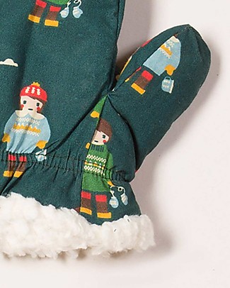 Little Green Radicals Guanti Imbottiti - Amici del Nord - Foderati in Cotone bio! Guanti e Muffole