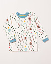 Little Green Radicals Maglia Maniche Lunghe con Taschino - Bosco - 100% cotone bio Maglie Manica Lunga
