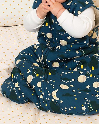 Little Green Radicals Moon & Stars Snuggly Slumbers Sleeping Bag 2 Tog Sacchi Nanna Pesanti