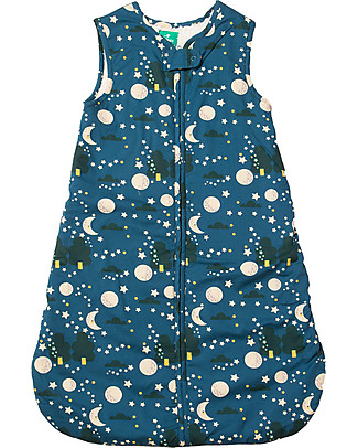 Little Green Radicals Sacco Nanna 2 Tog - Luna e Stelle - Cotone Sacchi Nanna Pesanti