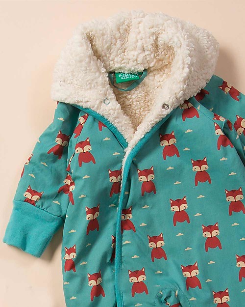 Little Green Radicals Tutina Invernale Imbottita - Volpi - Foderata in morbidissimo cotone bio! Tute Invernali